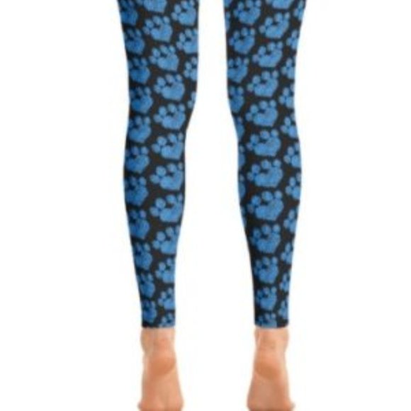 NWT 0/S 2-12 Sketchy Blue Paws - Picture 1 of 2